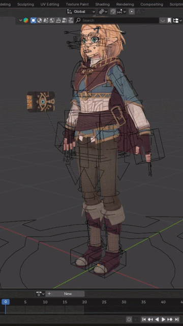 Zelda 3D Model - Final Render